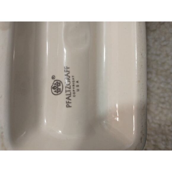 Pfaltzgraff Trousseau Stoneware Napkin Holder 6 1/2" Long Discontinued 80s 90s - Picture 10 of 10